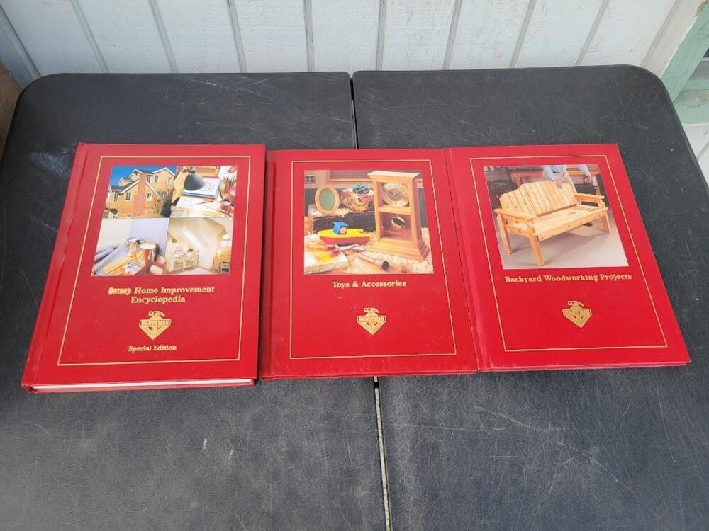 Lot Of (3) Handyman Club Ortho Home Improvement Toys Backyard Red HC Books